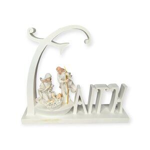 Dickson Holy Family "Faith" Figurine Lights Up 7' X 8.5' x 2"